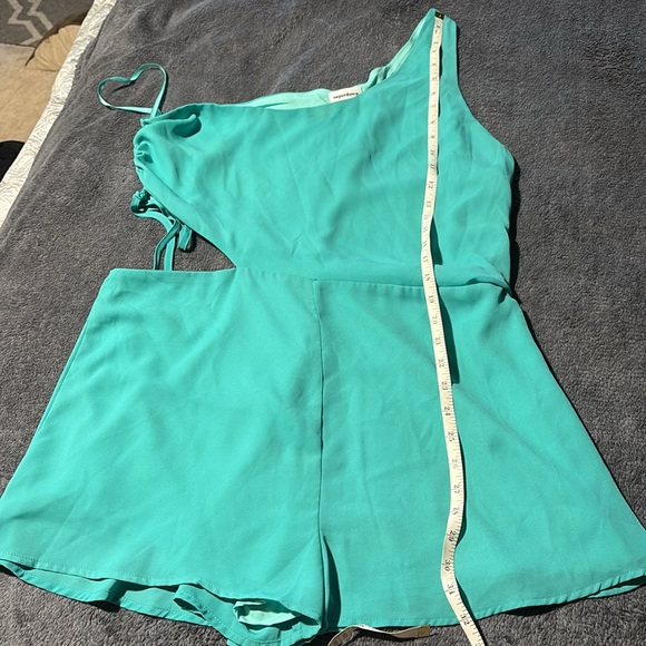 Silk teal romper - Picture 5 of 6